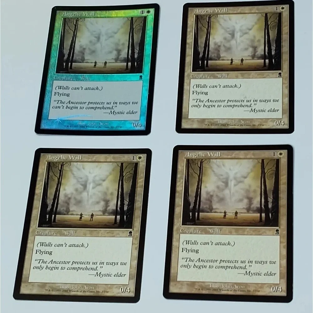 MTG ANGELIC WALL Odyssey 2001 Set-4 +1 FOIL 4 Non-foil Magic SEE BG.5MAA2022.26